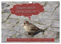 Cover Sag es doch DENGLISCH (Wandkalender 2026 DIN A4 quer), CALVENDO Monatskalender