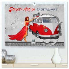Street-Art in Digital-Art by Mausopardia (hochwertiger Premium Wandkalender 2026 DIN A2 quer), Kunstdruck in Hochglanz