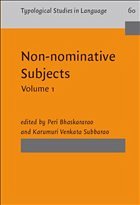 Non-nominative Subjects Cover Non-nominative Subjects