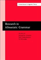 Research in Afroasiatic Grammar Research in Afroasiatic Grammar