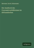 Der Ausdruck des Concessivverhältnisses im Altfranzöschen