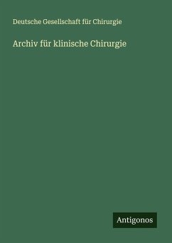 Cover Archiv für klinische Chirurgie