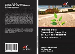 Cover Impatto della formazione impartita dal KVK sull'adozione delle conoscenze