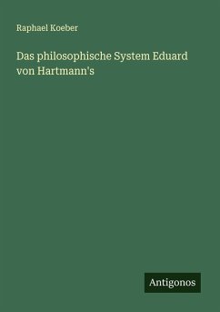 Cover Das philosophische System Eduard von Hartmann's