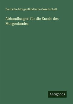 Cover Abhandlungen für die Kunde des Morgenlandes