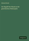 Der Begriff der Physis in der griechischen Philosophie