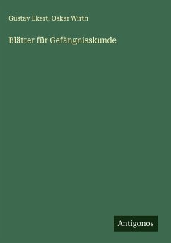 Cover Blätter für Gefängnisskunde