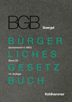 Cover Kommentar zum Bürgerlichen Gesetzbuch mit Einführungsgesetz und Nebengesetzen (BGB) (Soergel). Band 25, Sachenrecht 4: WEG