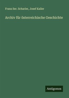 Cover Archiv für österreichische Geschichte