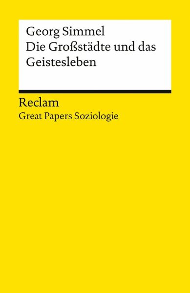 Die Großstädte und das Geistesleben (eBook, ePUB)