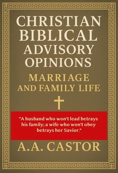 Christian Biblical Advisory Opinions: Marriage and Family Life (eBook, ePUB)