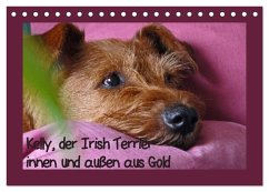 Kelly, der Irish Terrier - innen und außen aus Gold (Tischkalender 2026 DIN A5 quer), CALVENDO Monatskalender Kelly, der Irish Terrier - innen und außen aus Gold (Tischkalender 2026 DIN A5 quer), CALVENDO Monatskalender