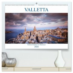 Cover Valletta - Morbide Schönheit im Mittelmeer (hochwertiger Premium Wandkalender 2026 DIN A2 quer), Kunstdruck in Hochglanz