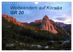Weitwandern auf Korsika GR 20 (Wandkalender 2026 DIN A4 quer), CALVENDO Monatskalender