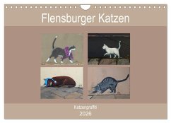 Flensburger Katzen (Wandkalender 2026 DIN A4 quer), CALVENDO Monatskalender