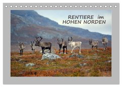 Rentiere im Hohen Norden (Tischkalender 2026 DIN A5 quer), CALVENDO Monatskalender