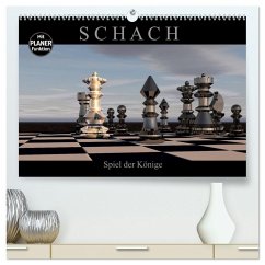 SCHACH - Spiel der Könige (hochwertiger Premium Wandkalender 2026 DIN A2 quer), Kunstdruck in Hochglanz
