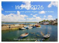 Cover Irland 2026. Impressionen zwischen grünen Hügeln und blauen Küsten (Wandkalender 2026 DIN A3 quer), CALVENDO Monatskalender