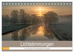 Cover Lichtstimmungen im schönen Schleswig Holstein (Tischkalender 2026 DIN A5 quer), CALVENDO Monatskalender
