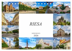 Riesa Impressionen (Tischkalender 2026 DIN A5 quer), CALVENDO Monatskalender
