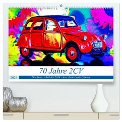 70 Jahre 2CV (hochwertiger Premium Wandkalender 2026 DIN A2 quer), Kunstdruck in Hochglanz 70 Jahre 2CV (hochwertiger Premium Wandkalender 2026 DIN A2 quer), Kunstdruck in Hochglanz