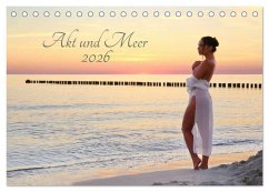 Cover Akt und Meer (Tischkalender 2026 DIN A5 quer), CALVENDO Monatskalender
