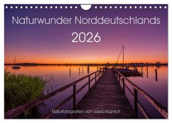 Cover Naturwunder Norddeutschlands (Wandkalender 2026 DIN A4 quer), CALVENDO Monatskalender