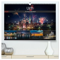Ulm für Nachtspatzen (hochwertiger Premium Wandkalender 2026 DIN A2 quer), Kunstdruck in Hochglanz Ulm für Nachtspatzen (hochwertiger Premium Wandkalender 2026 DIN A2 quer), Kunstdruck in Hochglanz