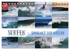 Surfen - Spaß auf den Wellen (Tischkalender 2026 DIN A5 quer), CALVENDO Monatskalender