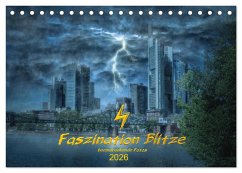 Cover Faszination Blitze beeindruckende Fotos (Tischkalender 2026 DIN A5 quer), CALVENDO Monatskalender