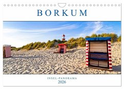 Cover Borkum Inselpanorama (Wandkalender 2026 DIN A4 quer), CALVENDO Monatskalender