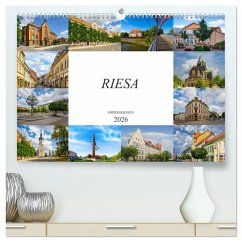Riesa Impressionen (hochwertiger Premium Wandkalender 2026 DIN A2 quer), Kunstdruck in Hochglanz