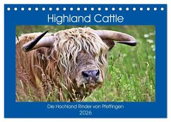 Highland Cattle, die Hochlandrinder aus Pfeffingen (Tischkalender 2026 DIN A5 quer), CALVENDO Monatskalender Highland Cattle, die Hochlandrinder aus Pfeffingen (Tischkalender 2026 DIN A5 quer), CALVENDO Monatskalender