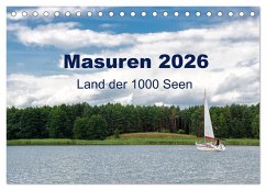 Masuren 2026 - Land der 1000 Seen (Tischkalender 2026 DIN A5 quer), CALVENDO Monatskalender