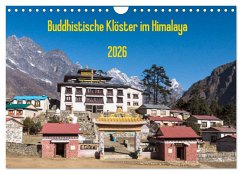 Cover Buddhistische Klöster im Himalaya (Wandkalender 2026 DIN A4 quer), CALVENDO Monatskalender