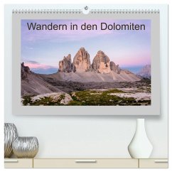 Cover Wandern in den Dolomiten (hochwertiger Premium Wandkalender 2026 DIN A2 quer), Kunstdruck in Hochglanz