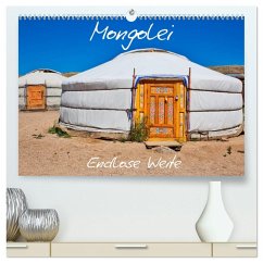 Mongolei Endlose Weite (hochwertiger Premium Wandkalender 2026 DIN A2 quer), Kunstdruck in Hochglanz Mongolei Endlose Weite (hochwertiger Premium Wandkalender 2026 DIN A2 quer), Kunstdruck in Hochglanz