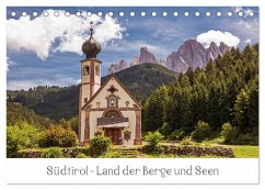 Cover Südtirol - Land der Berge und Seen (Tischkalender 2026 DIN A5 quer), CALVENDO Monatskalender