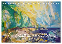 Cover Landschaft in der Malerei: Ein Kunstkalender (Tischkalender 2026 DIN A5 quer), CALVENDO Monatskalender