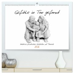 Cover Gefühle in Ton geformt - Intuitives plastisches Gestalten mit Tonerde (hochwertiger Premium Wandkalender 2026 DIN A2 quer), Kunstdruck in Hochglanz