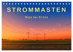 Cover Strommasten - Wege des Stroms (Tischkalender 2026 DIN A5 quer), CALVENDO Monatskalender