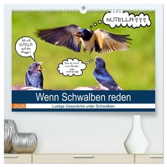 Wenn Schwalben reden (hochwertiger Premium Wandkalender 2026 DIN A2 quer), Kunstdruck in Hochglanz