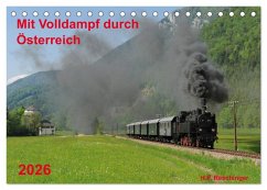 Cover Mit Volldampf durch Österreich (Tischkalender 2026 DIN A5 quer), CALVENDO Monatskalender