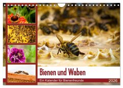 Bienen und Waben (Wandkalender 2026 DIN A4 quer), CALVENDO Monatskalender Cover Bienen und Waben (Wandkalender 2026 DIN A4 quer), CALVENDO Monatskalender