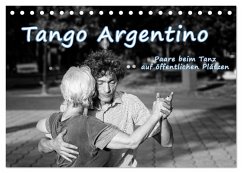 Tango Argentino - Paare beim Tanz auf öffentlichen Plätzen (Tischkalender 2026 DIN A5 quer), CALVENDO Monatskalender