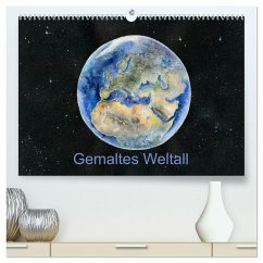 Gemaltes Weltall (hochwertiger Premium Wandkalender 2026 DIN A2 quer), Kunstdruck in Hochglanz