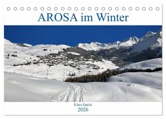 AROSA im Winter (Tischkalender 2026 DIN A5 quer), CALVENDO Monatskalender Cover AROSA im Winter (Tischkalender 2026 DIN A5 quer), CALVENDO Monatskalender
