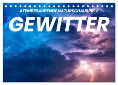 Cover Gewitter - atemberaubende Naturschauspiele (Tischkalender 2026 DIN A5 quer), CALVENDO Monatskalender