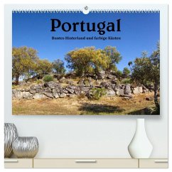 Cover Portugal Buntes Hinterland und farbige Küsten (hochwertiger Premium Wandkalender 2026 DIN A2 quer), Kunstdruck in Hochglanz