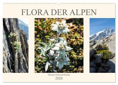 Flora der Alpen (Wandkalender 2026 DIN A2 quer), CALVENDO Monatskalender